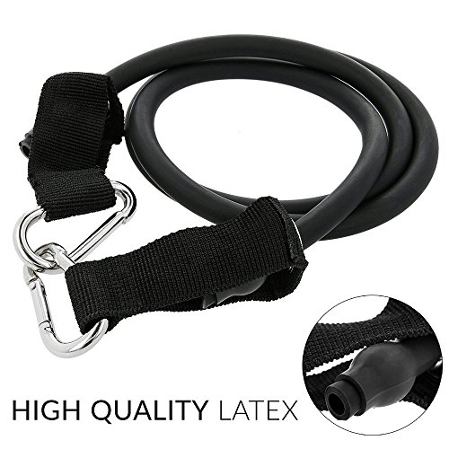 Mture Widerstandsbänder Fitnessbänder Yogagurte Strap Belt Body-Tube 100 % Naturlatex beschichtete Röhren Ideal für Heimfitness, Yoga, Pilates -11-teiliges Set - 5