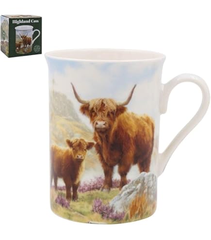 Buy KEERCIGA Bree Merryn Fine China Harmony Highland Cows Farm Tea/Coffee Boxed Mug 8.5x8cm Online At Low Prices In India - View #11