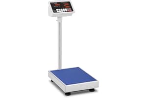 STEINBERG SYSTEMS Steinberg Balance Plateforme Professionnelle Pèse-colis SBS-PF-100A1 (100 kg/10g, plate-forme 30,5x40,5cm, repliable, pieds réglables en hauteur, batterie et câble d'alimentation, LED)