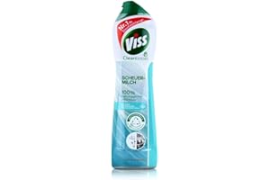 ‎VISS Viss Max Power Scheuermilch Pure White Reinigungsmittel mit Aktivbleiche entfernt Verfärbungen für ein strahlendes Weiß 500 ml