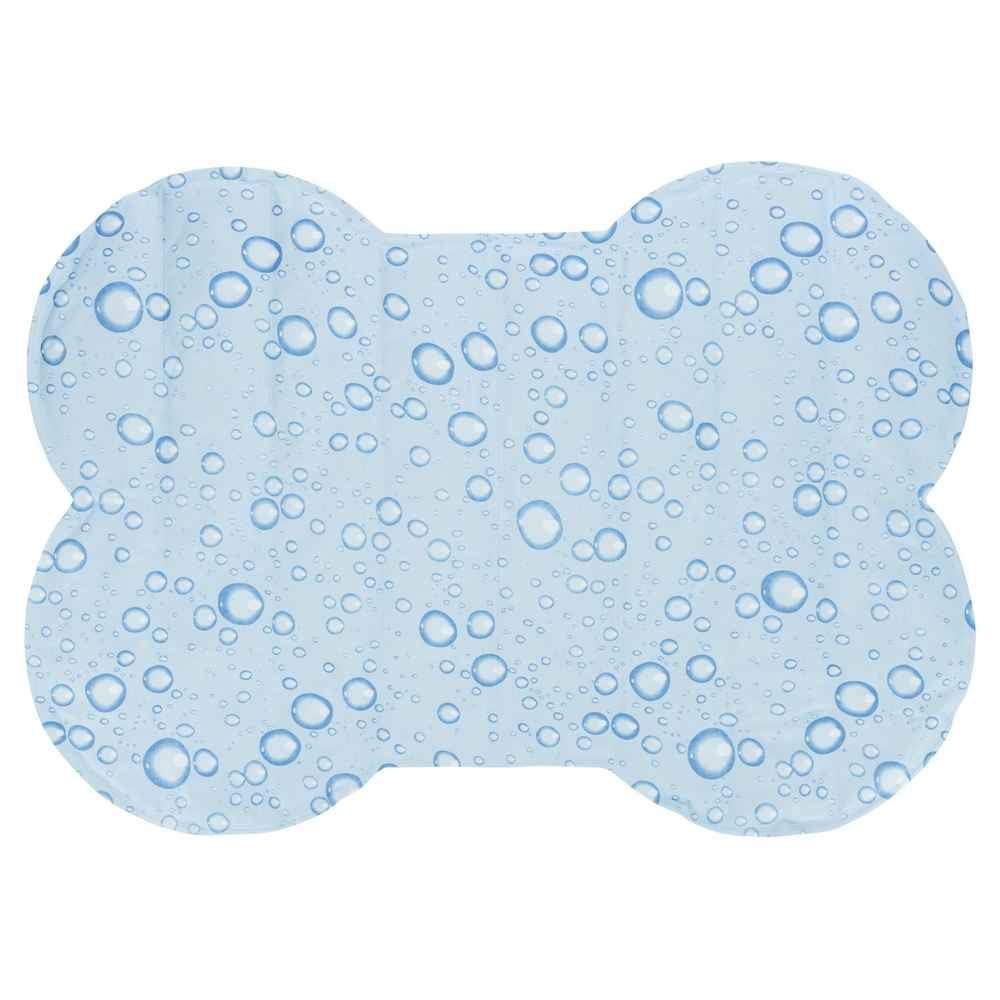 Trixie Cooling Mat Bone Shape, L: 85 x 60 cm, Light Blue, 2.47 kg