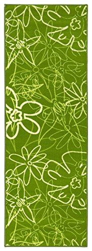 Kitchen Runner Washable and Öko-Tex 100 Non-Slip Green and 2 sizes available