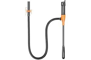 PEELANMALL Pompe de Transfert Electrique pour Essence et Liquides à Piles, Pompe à Aspiration Automatique, Gaz 2.6GPM, pour Feux de Chauffage Eau Gaz