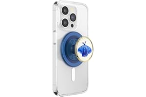 PopSockets Phone Grip for MagSafe with Kickstand, Magnetic Stand, Swappable Top, Secure Hold for iPhone MagSafe Cases, Phone & Tablet Grip - Enamel Gossamer