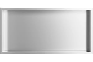Nassboards 304 Stainless Steel Shower Niche - Wet Room Shelf Recess, Waterproof Storage - Easy Installation for Home Improvement, Bathroom Renovation - Durable, Lightweight, Pre-Built