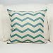 Top Finel Wavy Patterns Cotton Linen Throws Pillows Covers Cushions for Sofa Set of 4, 18x18 Inch, Teal