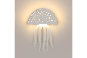 Lumiup Applique Murale Moderne, 9W LED Applique Murale Intérieure, Luminaire Salon Méduse, Applique Murale Acrylique, Design Créatif pour Chambre, Chevet, Escaliers (3000K Blanc Chaud)