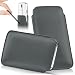 Produktbild Lenovo Moto G5 Hülle Grau Sleeve [OneFlow Slide Cover] Ultra-Slim Schutzhülle Dünn Handyhülle für Motorola Moto G5 Case Full Body Handytasche Kunst-Leder Tasche