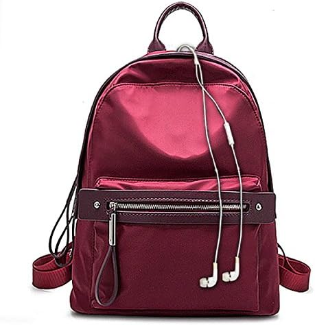 LAIDAYE Oxford Cloth Backpack Women's Backpack 2017 New Oxford Travel Bag Wild Backpack College Wind Bag Mummy Bag,Burgundy-L