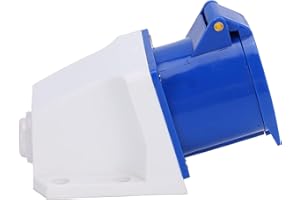 NAROOTE Gniazdo Zewnętrzne, 3-pinowe Przemysłowe Gniazdo Zasilające 32A Wodoodporna Wtyczka Gniazdo Złącza 1-fazowe Przeciwwybuchowe Instalacja Otwarta Gniazdko ścienne do Przyczepy