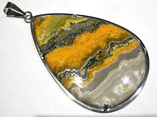 Jasper pendant silver 925% BUMBLEBEE ECLIPSE JASPER