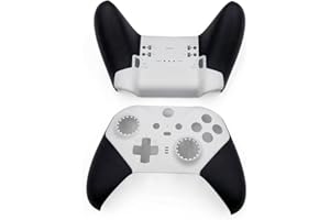 Jerilla Coque de Boîtier de Remplacement Couvercle de Panneau Coquille de Avant et Arrière Compatible avec Xbox Manette sans Fil Elite Series 2 - Core (Blanc)