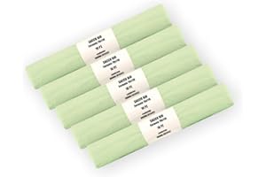 SHOPPERPACK 50 Sacchi per Umido Organico Compostabili cm 70x110 110 litri - 5 Rotoli da 10 pezzi - Sacchetti per raccolta rifiuti umidi (50)