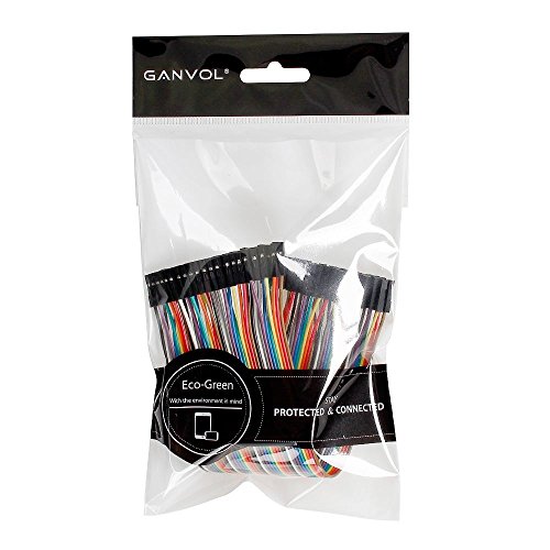 Ganvol 40 St. 20cm Buchse – Buchse Steckbrücken Drahtbrücken Jumper Wires für Arduino, Raspberry Pi Model A / Model B 1 1+ 2 3 / Computer Module / Zero - 3
