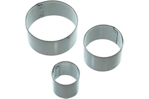 SWEETLY DOES IT Round Fondant Cutters, Stainless Steel, Argento, 2 cm