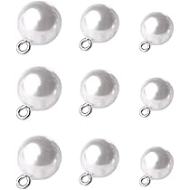 100 Bottoni Perla Finti Per Cucito - Bottoni Gioiello 10-12mm Per Camicie, Abiti E Cappotti | Set Con 10 Design