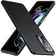 SkyTree Hybrid Ultra Light Slim Shockproof Silicone TPU Anti Slip Scratch Resistant Back Case Cover for Motorola Edge 30 5G - Black