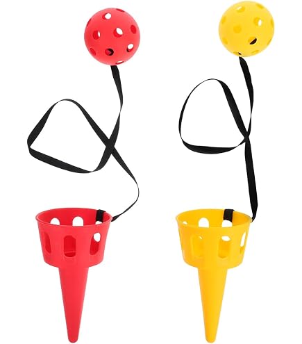 Catch Game – Jouet d'extérieur de 8 pouces | Ensemble de lancer en PVC – Jeu pour attraper des balles avec sangle réglable, idéal pour les fêtes d', pique-niques,jeux sur la pl