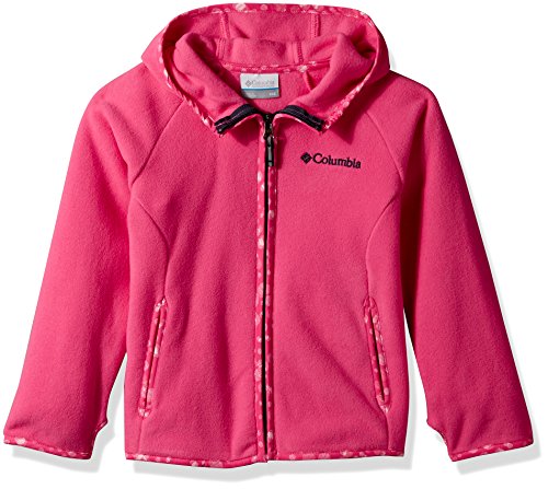 Columbia Kids Fast Trek Fleece Full Zip Hoodie, Wild Geranium, Small