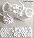 Baby Girls White Flower Christening Socks Booties & Crochet Heaband - In Gift Bag- 0-3 Months