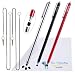 Produktbild The Friendly Swede 3er-Set XXL Extra Langer 18,5 cm Touchscreen-Eingabestift Stylus Stifte mit dünnerer austauschbarer Spitze (Schwarz, Rot, Silber)