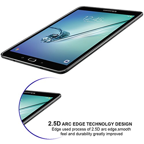 Samsung Galaxy Tab S3 9.7“ (SM-T820 / SM-T825) / S2 9.7“ (SM-T810 / SM-T815) Panzerglas Schutzfolie, iVoler® Premium Panzerglasfolie folie Displayschutzfolie Hartglas Gehärtetem Glas DisplayPanzerglas Schutzfolie Displayschutz Tempered Glass Screen Protector für Samsung Galaxy Tab S3 9.7“ (SM-T820 / SM-T825) / S2 9.7“ (SM-T810 / SM-T815) – 0,3mm Dünn, 9H Härtegrad, 2.5D Abgerundete Kanten – [Kratzfest][Hohe Transparenz] [Fingerabdruck-frei][Blasenfrei]-Lebenslange Garantie - 5