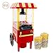 Produktbild D.ragon Popcorn Maschine Retro Popcorn Maker, Mini Wagen, Popcornmaschine Heißluft Für Zuhause Kinder Popcornautomat