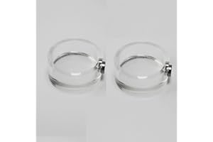 JILINWEI Springspinnen-Futternapf, magnetisch, für springende Spinne, Tarantel und andere kleine Haustiere, transparent, 2 Stück