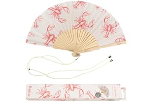 FISURA - Origineller Handfächer. Moderner und farbenfroher Fächer aus Holz. Fächer mit Fächerhalter. Maße: 42,5 x 23 cm. Materialien: Holz und Textil.