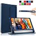 Produktbild Infiland Lenovo Yoga Tab 3 Plus/Lenovo Yoga Tablet 3 10 Pro Hülle Case, Slim dünne Kunstleder Schutzhülle Tasche für Yoga Tab 3 Plus/Yoga Tablet 3 10 Pro(Not für Lenovo Yoga Tab 3 10)(Dunkleblau)