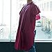 So Beauty Professional Anti-static Hairdressing Half Transparent Cloak Salon Apron for Barbers Hairstylist Wine Red