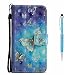 Produktbild Grandoin Sony Xperia XZ2 Compact Hülle, Handyhülle im Brieftasche-Stil für Sony Xperia XZ2 Compact Handytasche PU Leder Flip Cover 3D Bunte Muster Schutzhülle Etui Case (Goldener Schmetterling)