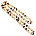 Jewar Mandi Chain 26 Inch Handmade Red White GREEN Pearl Polki One Gram Gold multicolour Necklace Set 7381 for womens girls RS.300.00