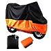 Produktbild LTC ® XXXL Belüftete Motorrad Abdeckplane Abdeckung, Wetterdicht Wasserdicht Staubdicht Schutzhülle 295 x 110 x 140cm Schwarz+Orange
