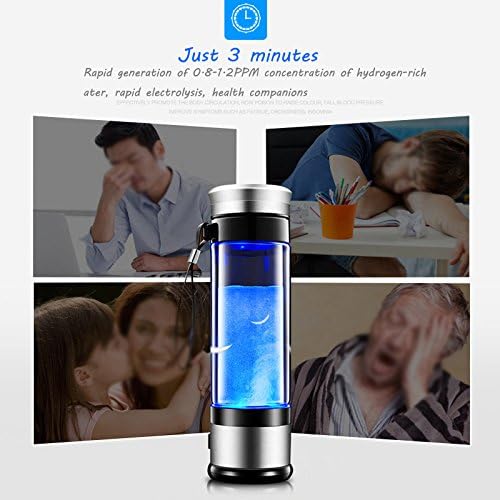 xlhHydrogen Enriched Drinking Cup Water Glass Negative Ion Water Generator Electrolytic Health Cup Alkaline Intelligent Water Cup
