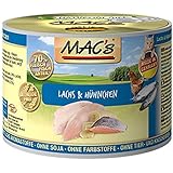 MACs Cat Lachs & Hühnchen | 6x 200g Katzenfutter nass getreidefrei