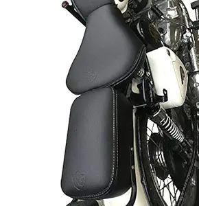 SaharaSeats Cushion Foam Seat Cover for Royal Enfield Classic 350/500 (Black)