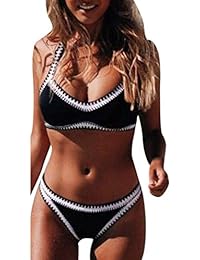 Vendaje De La Mujer Bikini Conjunto Push-Up Rellenado Traje De BañO BrasileñO BañAdor