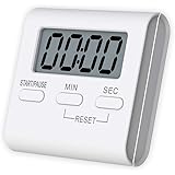 Kitchen Timer, INRIGOROUS Digital Kitchen Timer Magnetic Countdown Stopwatch Timer with Loud Alarm, Big Digit, Back Stand, Ha