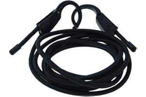 LSGGTIM Cuerda De Equipaje De Coche, CordóN EláStico Ajustable para Coche,EláStico Cordones De Equipaje Tendederos con Ganchos para Coches,para Caravana AutomóViles Que Acampan RVs Etc,3m Negro