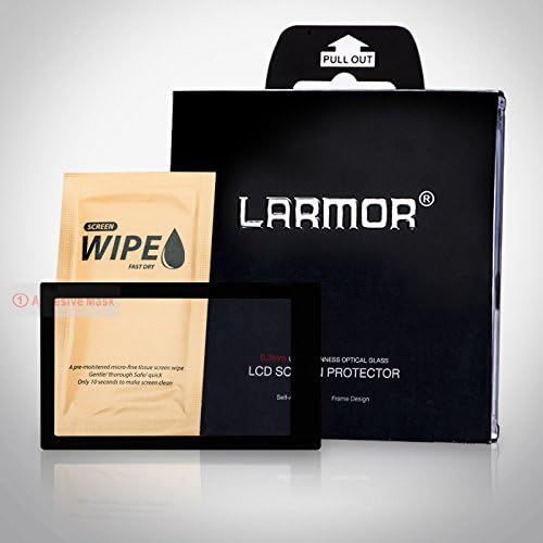 LARMOR LCD Screen Protector for Fujifilm X-T1 (Die Vierte G) – LCD Real Glass Screen Protector for Fujifilm X-T1 – 6 Layer Design with Protective Edges