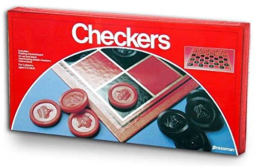 Checkers Folding Board Game by Pressman Toy