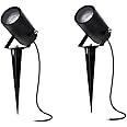 EBION 2PACK Garden Pathway Lighting 35W 240V Landscape Spotlights Mains Powered GU10 IP54 Waterproof Spot Light for Lawn, Yard, Patio, Wall (Bulbs are not Include)
