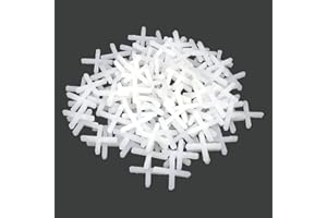 DEOLVEN Distanziatori per Piastrelle 2mm, 1000 Pcs Plastica Croce per Autolivellante per Pavimenti, Crocette Piastrelle per Fughe Tile, Cunei per Piastrelle Stuccatura Adesive