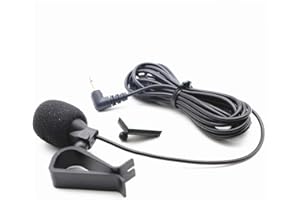 Saidbuds Microphone stéréo de Voiture Micro Externe de 2,5 mm pour unité Principale de véhicule de Voiture Bluetooth activé Radio stéréo GPS DVD