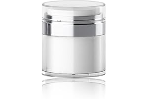 Pacienjo Contenants Cosmétiques ViPots Cosmétiques Pot Crème 15/30/50ml avec Couvercle Pot Pompe Creme Pot ViCosmetique pour Crème Hydratante Épaisse, Soin La Peau