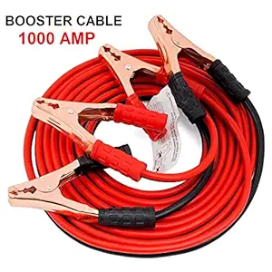 Kiesh Achyut Black & Red 1000 AMP Copper Wire Auto Battery Line Emergency Cable Line Cable Clip Car Electronics Jump Starter