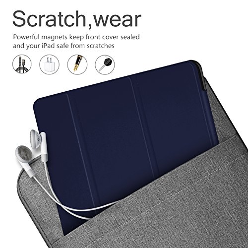 Samsung Galaxy Tab S3 9.7 Hülle iBetter Galaxy Tab S3 9.7 Slim-Fit Smart Case Hülle Schutzhülle Tasche mit Leichte Ständer für Samsung Galaxy Tab S3 9.7 SM-T820 / T825 2017 Modell-Blau - 6
