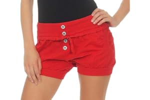MALITO MORE THAN FASHION Malito Hotpant Diseño clásico pantalón Cortos Verano 6086 Mujer
