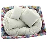 Requisiten Baby Kissen 4 Stück, xjp Neugeborene Fotografie Korb Filler Weizen Donut Stretch Baumwolle Kissen für 0–6 Monate Baby - 2